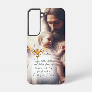 Funda Para Samsung Galaxy S22 Faith Jesus Embracing Baby Realistic Gold Dove
