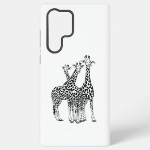 Funda Para Samsung Galaxy S22 Ultra Familia de jirafas