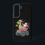 Funda Para Samsung Galaxy S22 Familia navidad coincidiendo con dinosaurio de San<br><div class="desc">Familia navidad coincide con niños de los dinosaurios de Santa Camión</div>
