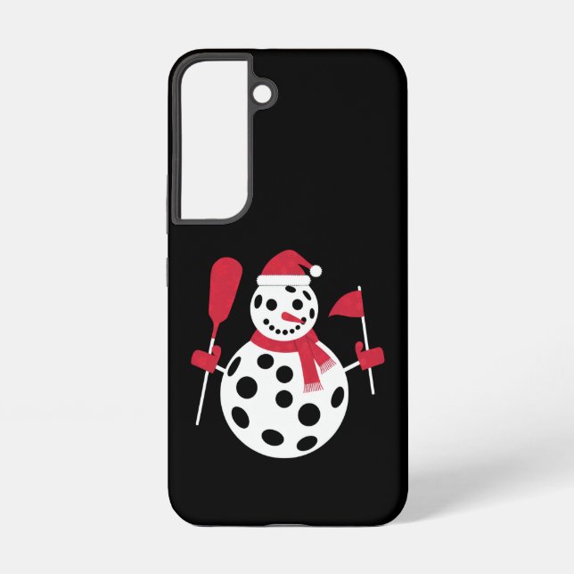 Funda Para Samsung Galaxy Familia Santa Hat Snowman Navidad a juego de bolas (Reverso )