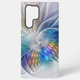Funda Para Samsung Galaxy S22 Ultra Fantasía floral, colorido abstracto flor fractal