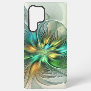 Funda Para Samsung Galaxy S22 Ultra Fantasía moderna abstracta y colorida de flores fr