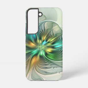 Funda Para Samsung Galaxy S22 Fantasía moderna abstracta y colorida de flores fr