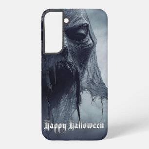 Funda Para Samsung Galaxy S22+ Fantasma negro en un paisaje infernal - Halloween