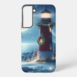 Funda Para Samsung Galaxy S22+ Faro de Navidad náutico