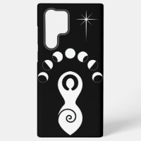 Fases de la luna de la diosa espiral Negro y Blanc