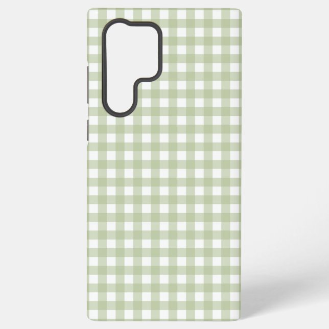 Funda Para Samsung Galaxy Faye y Lauren Green Gingham (Reverso )