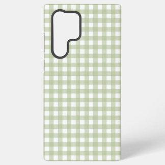 Funda Para Samsung Galaxy S22 Ultra Faye y Lauren Green Gingham