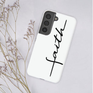 Funda Para Samsung Galaxy S22 Fe moderna de escritura blanca y negra