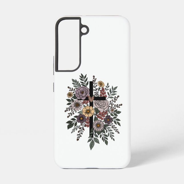 Funda Para Samsung Galaxy Fe y flores (Reverso )
