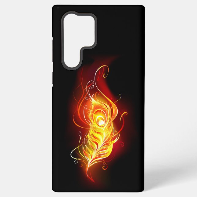 Funda Para Samsung Galaxy Feather Peacock (Reverso )