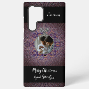 Funda Para Samsung Galaxy S22 Ultra Fecha de Foto Personalizada Primer Navidad del Beb