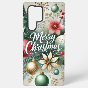 Funda Para Samsung Galaxy S22 Ultra Felicidad de Adorno de Navidad