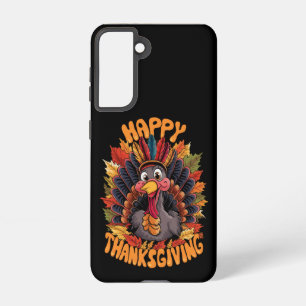 Funda Para Samsung Galaxy S21 Feliz Acción de Gracias a la caída de la familia t