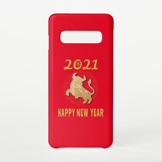Funda Para Samsung Galaxy Feliz Año Nuevo Chino 2021 (Reverso)