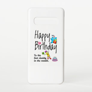 Funda Para Samsung Galaxy S10 Feliz cumpleaños al mejor papá del mundo