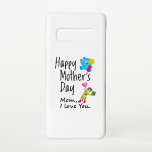 Funda Para Samsung Galaxy S10 Feliz Día de la Madre. Mamá, te amo.