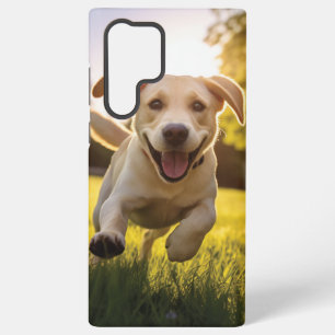 Funda Para Samsung Galaxy S22 Ultra Felíz Labrador Corriendo