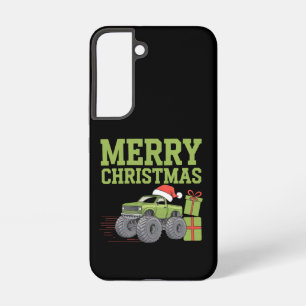 Funda Para Samsung Galaxy S22 Feliz Navidad Camión Monstruo Niño Xmas
