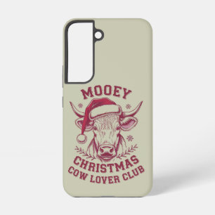 Funda Para Samsung Galaxy S22 Feliz Navidad Western Cow Lover Club Temporada de