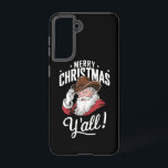 Funda Para Samsung Galaxy S21 Feliz Navidad Y'all Country Cowboy Santa Claus<br><div class="desc">Feliz Navidad Y'all Country Cowboy Santa Claus</div>