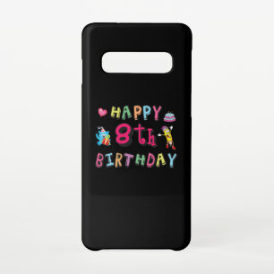 Funda Para Samsung Galaxy S10 Feliz octavo cumpleaños. 8 años al día.