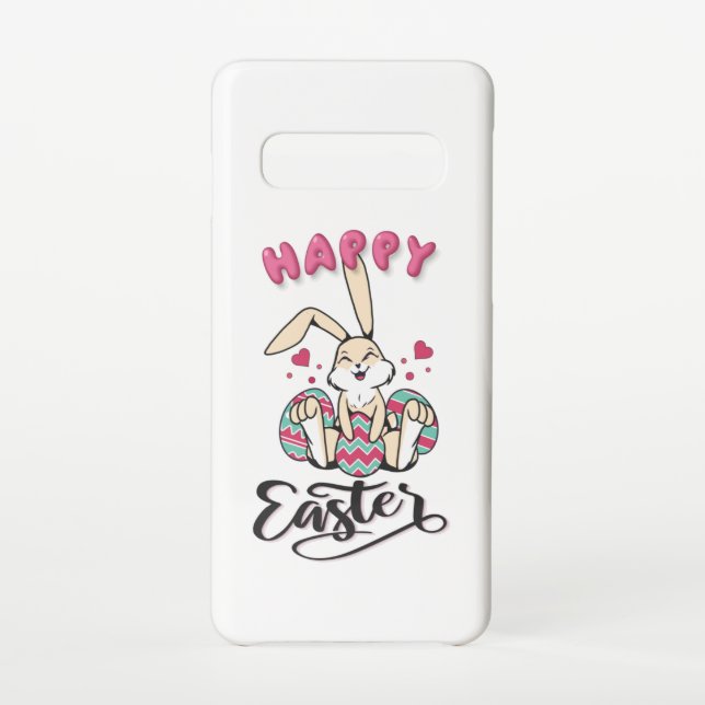 Funda Para Samsung Galaxy Feliz Pascua desde el encantador conejo de Pascua (Reverso)