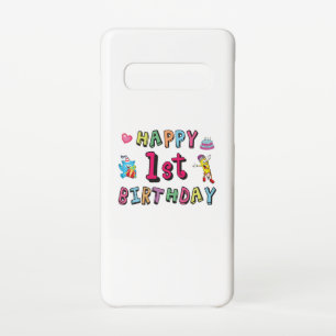 Funda Para Samsung Galaxy S10 Feliz primer cumpleaños para niños de 1 año B-day