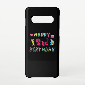 Funda Para Samsung Galaxy S10 Feliz segundo cumpleaños. 2 años al día.