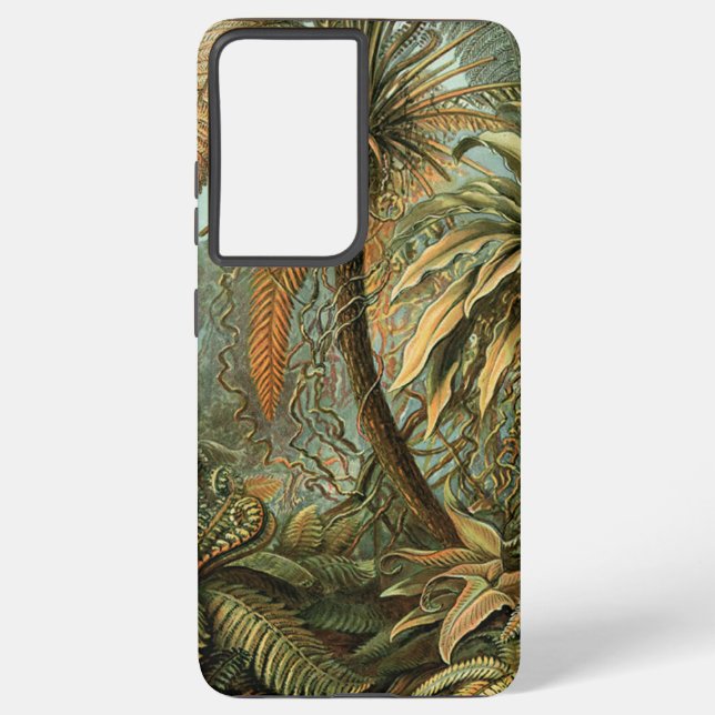 Funda Para Samsung Galaxy Ferns Palm Tree Antique Botanica Ferns Art (Reverso )