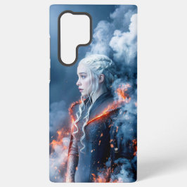 Funda Para Samsung Galaxy S22 Ultra Fiery Dragon Queen Design