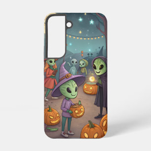 Funda Para Samsung Galaxy S22 Fiesta Alien – Impresión de Arte Navideño Surreali