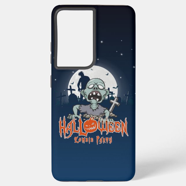Funda Para Samsung Galaxy Fiesta Zombie de Halloween |  (Reverso )