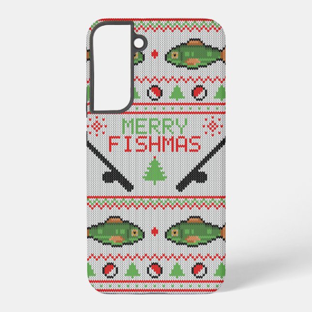 Funda Para Samsung Galaxy Fish Ugly Navidad Sweater (Reverso )
