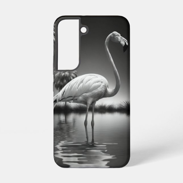 Funda Para Samsung Galaxy Flamingo en un estanque (Reverso )