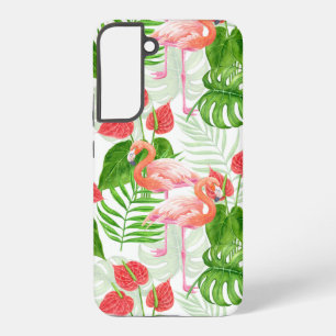 Funda Para Samsung Galaxy S22+ Flamingo garden