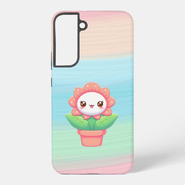Funda Para Samsung Galaxy Flor caprichosa en la olla (Reverso )