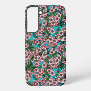 Funda Para Samsung Galaxy S22+ Flor de cerezo en azul
