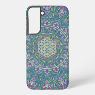 Funda Para Samsung Galaxy S22+ Flor de la Vida - Mandala Estilo India 1