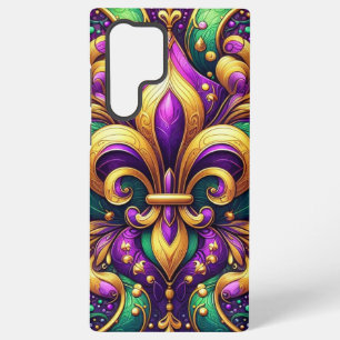 Funda Para Samsung Galaxy S22 Ultra flor de lis del martes de carnaval