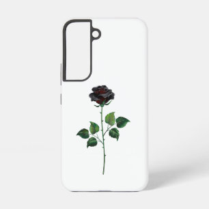 Funda Para Samsung Galaxy S22 Flor de rosa negra