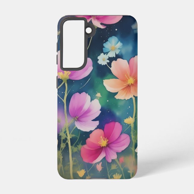 Funda Para Samsung Galaxy Flor en el Cosmos (Reverso )