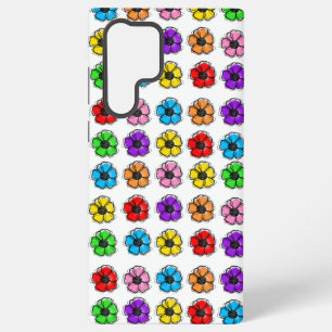 Funda Para Samsung Galaxy S22 Ultra Flor Floral Garabato Arte de Línea Acuarela Abstra