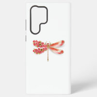 Flor libélula con sakura de joyas