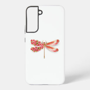 Funda Para Samsung Galaxy S22+ Flor libélula con sakura de joyas