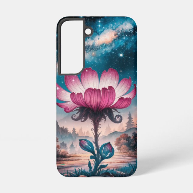 Funda Para Samsung Galaxy Flor mágica de fantasía cósmica (Reverso )