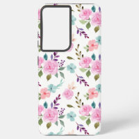 Flor rosa acuarela transparente