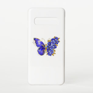 Funda Para Samsung Galaxy S10 Flor Sapphire Mariposa