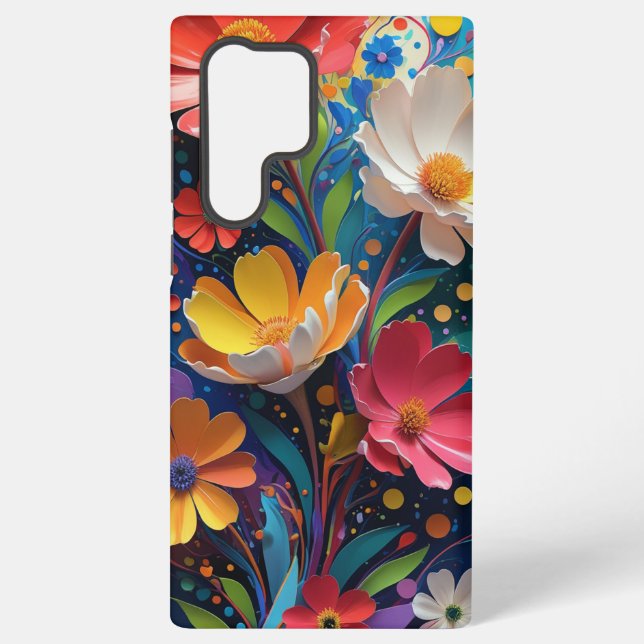 Funda Para Samsung Galaxy Floral (Reverso )