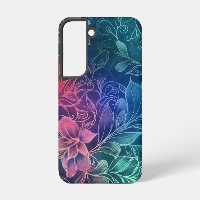 Funda Para Samsung Galaxy Floral abstracta elegante - Botánica elegante (Reverso )